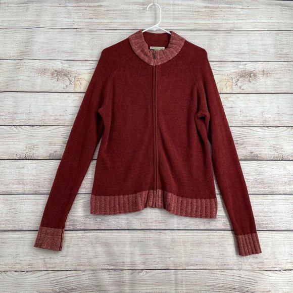 ExOfficio Full Zip Super Soft Sweater‎ Women's Size XL Red/Maroon - Picture 1 of 6